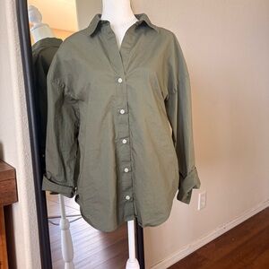 Zara Oversized Poplin Button Down